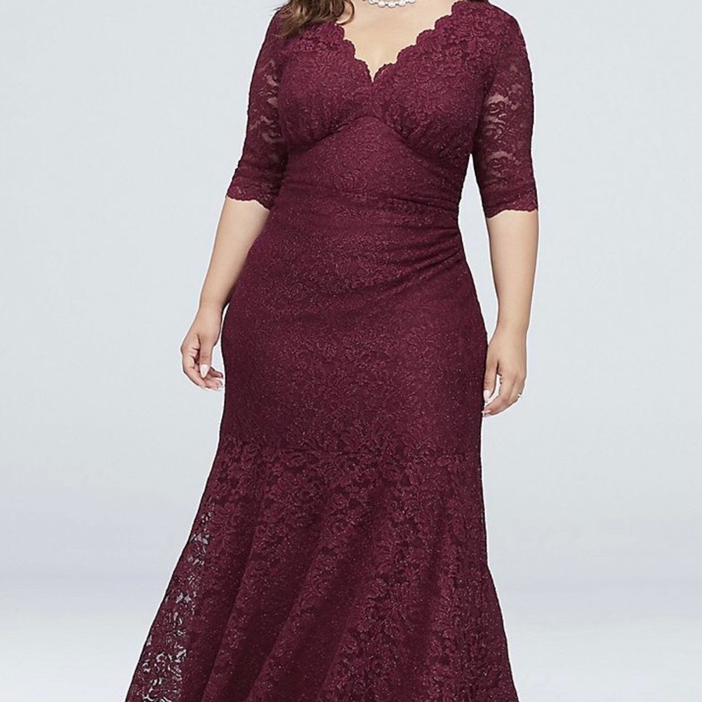 Burgundy formal dress